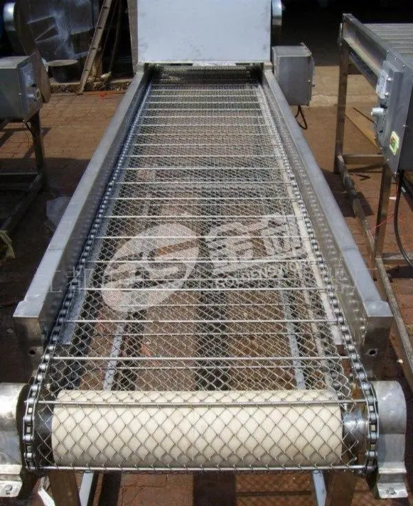 Modular Mesh Belt Conveyor for Transporting Goods