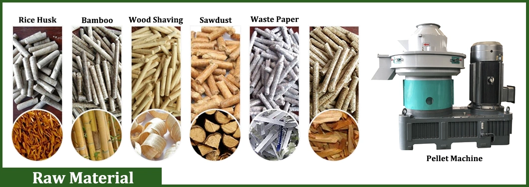 Ring Die Biomass Wood Pellet Machine for Sawdust Straw Rice Husk Coconut Peanut Shells Palm Leaf Bagasse Waste Branch Tree Bark Fuel Power Briquette Pelletizing